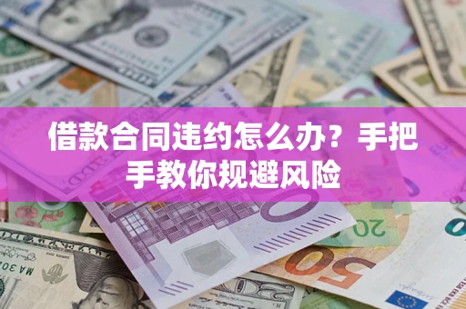 济南借款合同违约怎么办？手把手教你规避风险