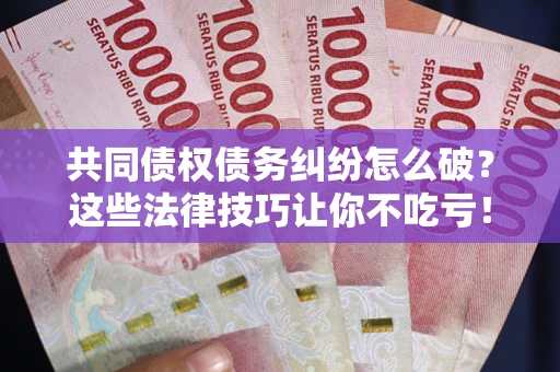 济南共同债权债务纠纷怎么破？这些法律技巧让你不吃亏！