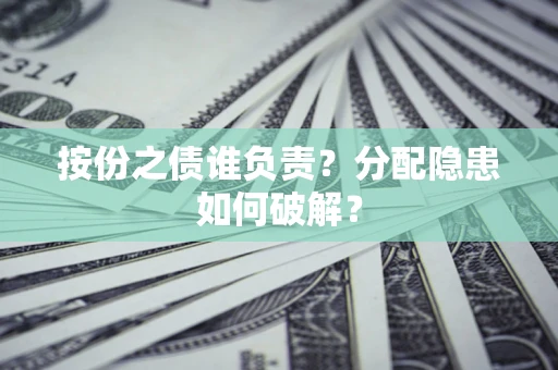 济南按份之债谁负责？分配隐患如何破解？