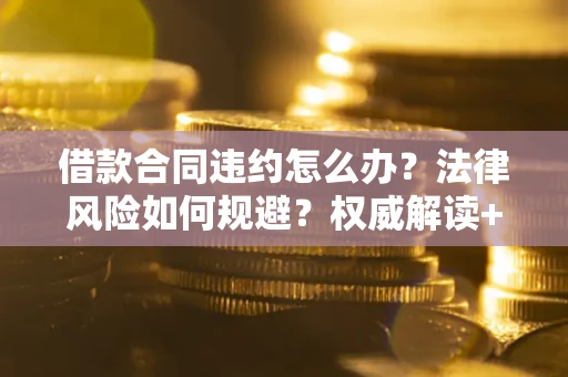 济南借款合同违约怎么办？法律风险如何规避？权威解读+实用指南