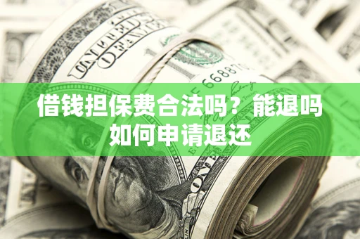 济南借钱担保费合法吗？能退吗如何申请退还